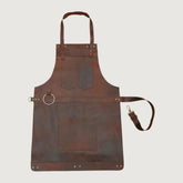 The Northumberland Dark Brown Leather Apron